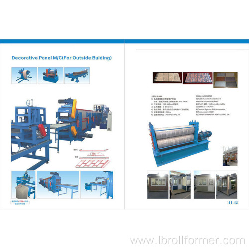 Exterior Decorative Panel Roll Machines